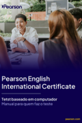Capa do folheto do Pearson English International Certificate