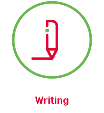 Ícone da habilidade Writing do Aptis