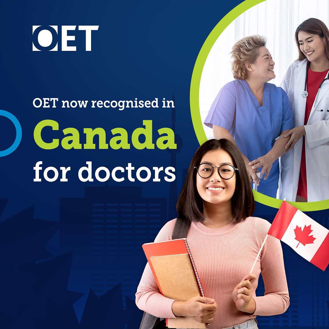 OET é reconhecido no Canadá para médicos